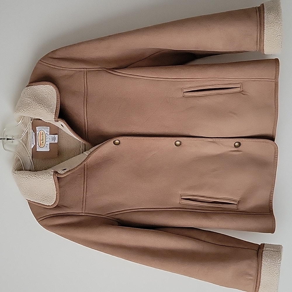 Talbots Petite Vintage Women's Faux Suede Jacket- Size S